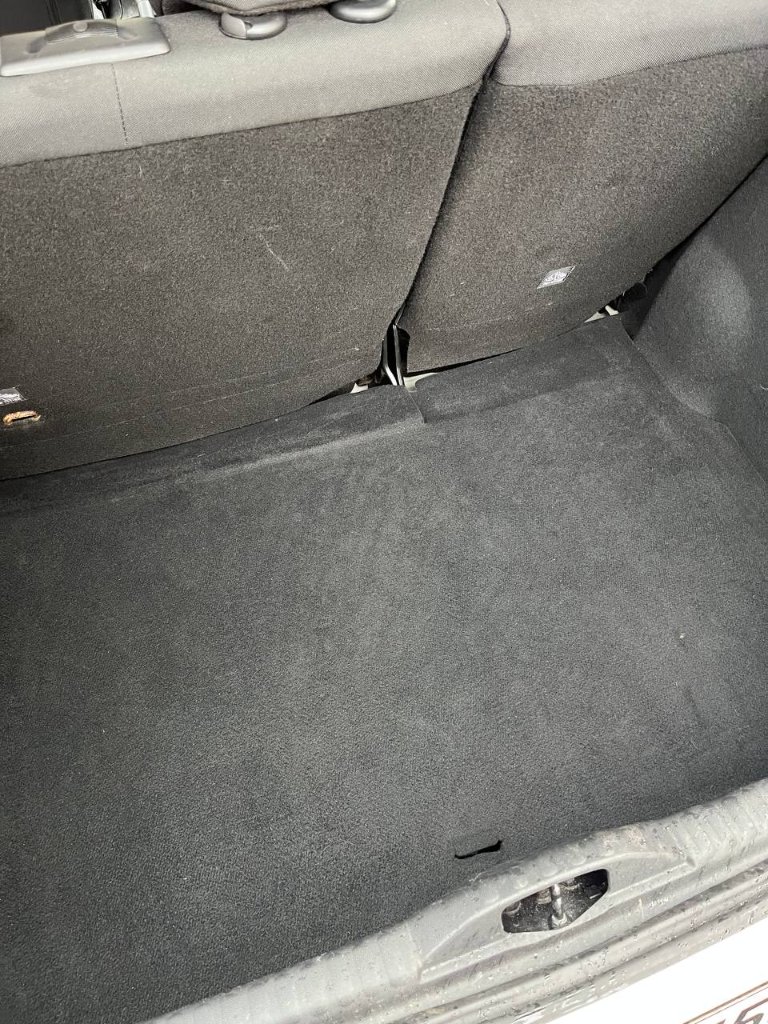 Car interior detailing — boot floor clean result — mobile valeting in Sligo