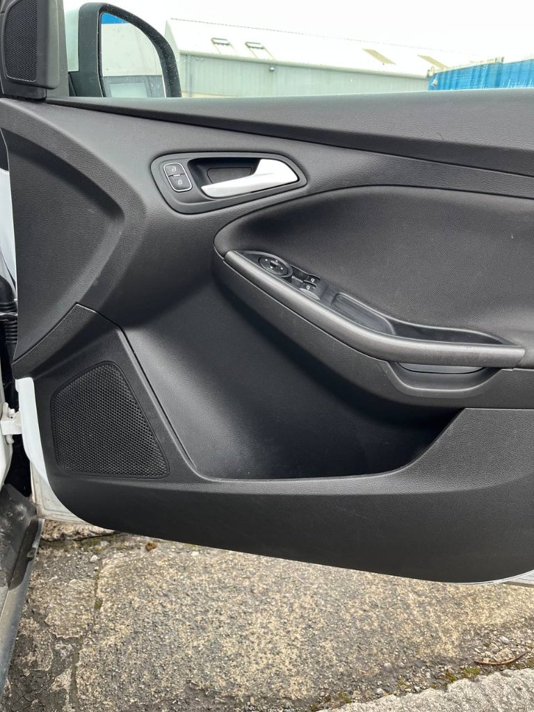 Car interior detailing — door panel clean result — mobile valeting in Sligo
