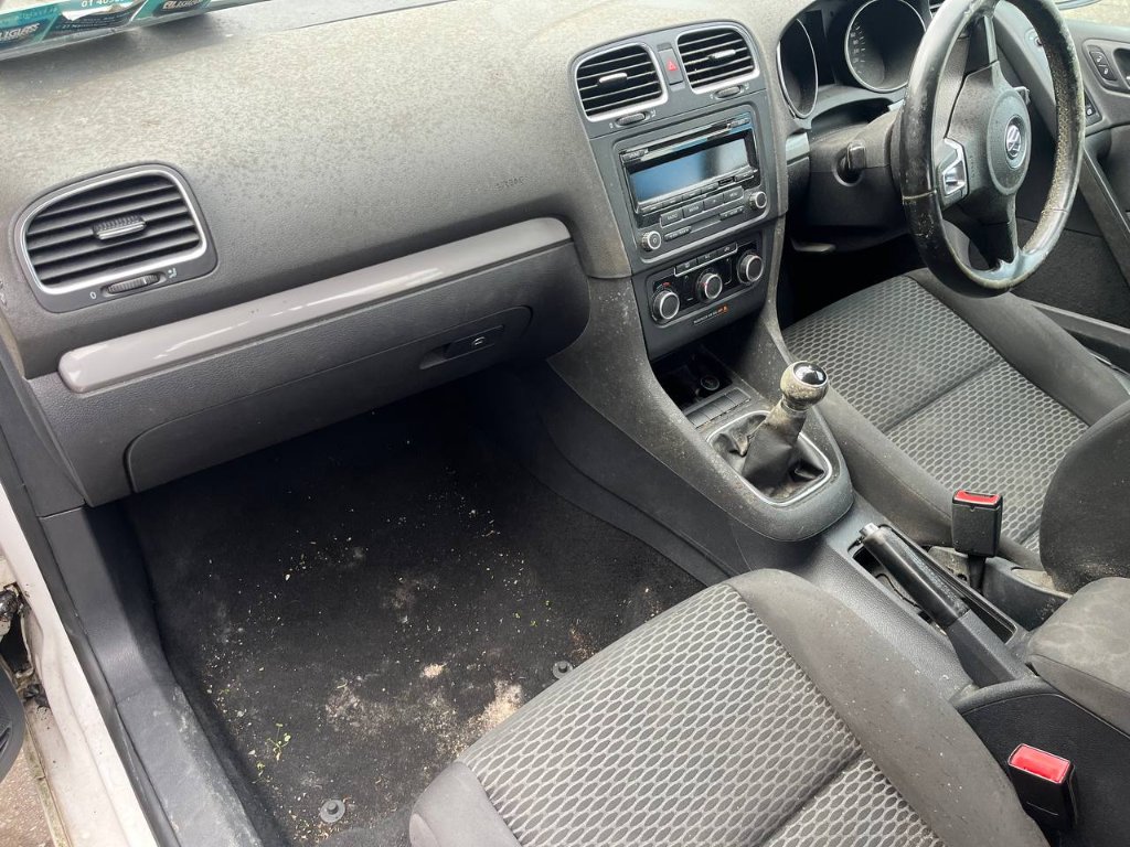Car interior detailing — dashboard & cabin before — mobile valeting in Sligo