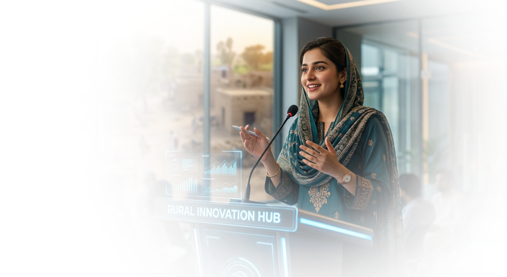 Empowered woman at Rural Innovation Hub