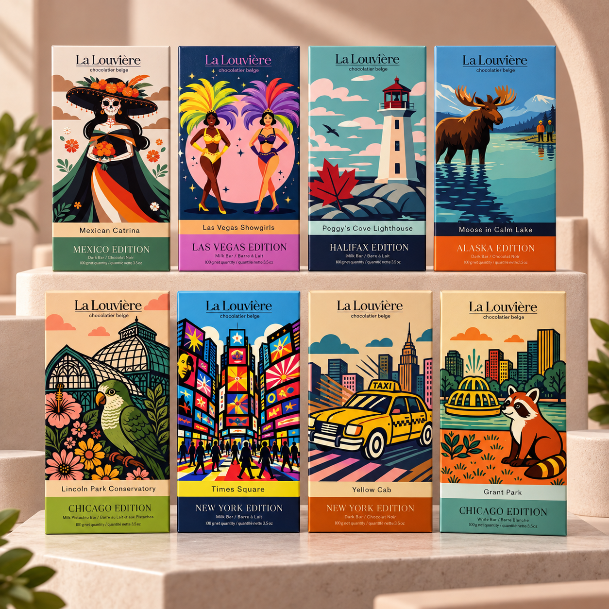Travel City Collection Chocolate Bars