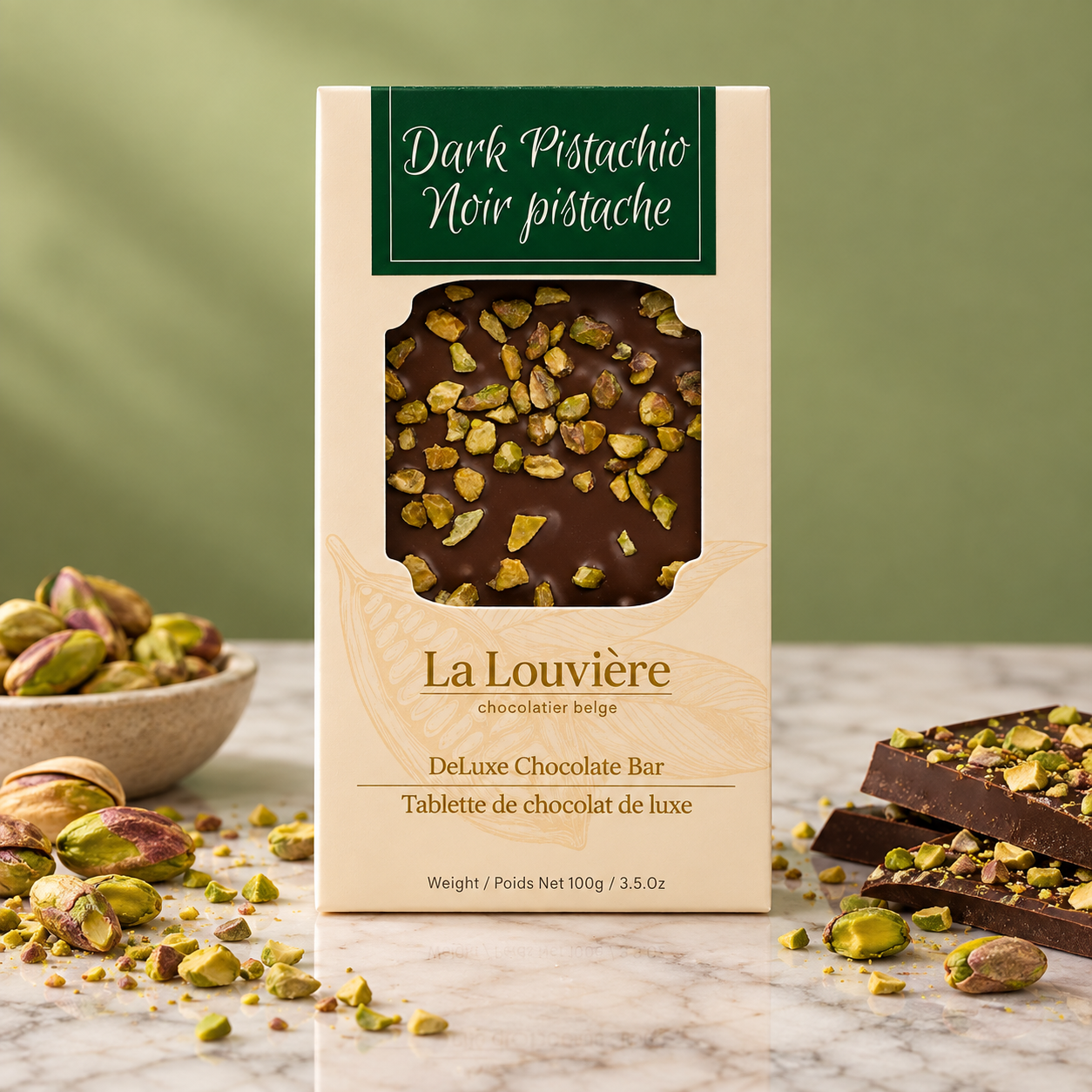 Dark 70% Pistachio Chocolate Bar