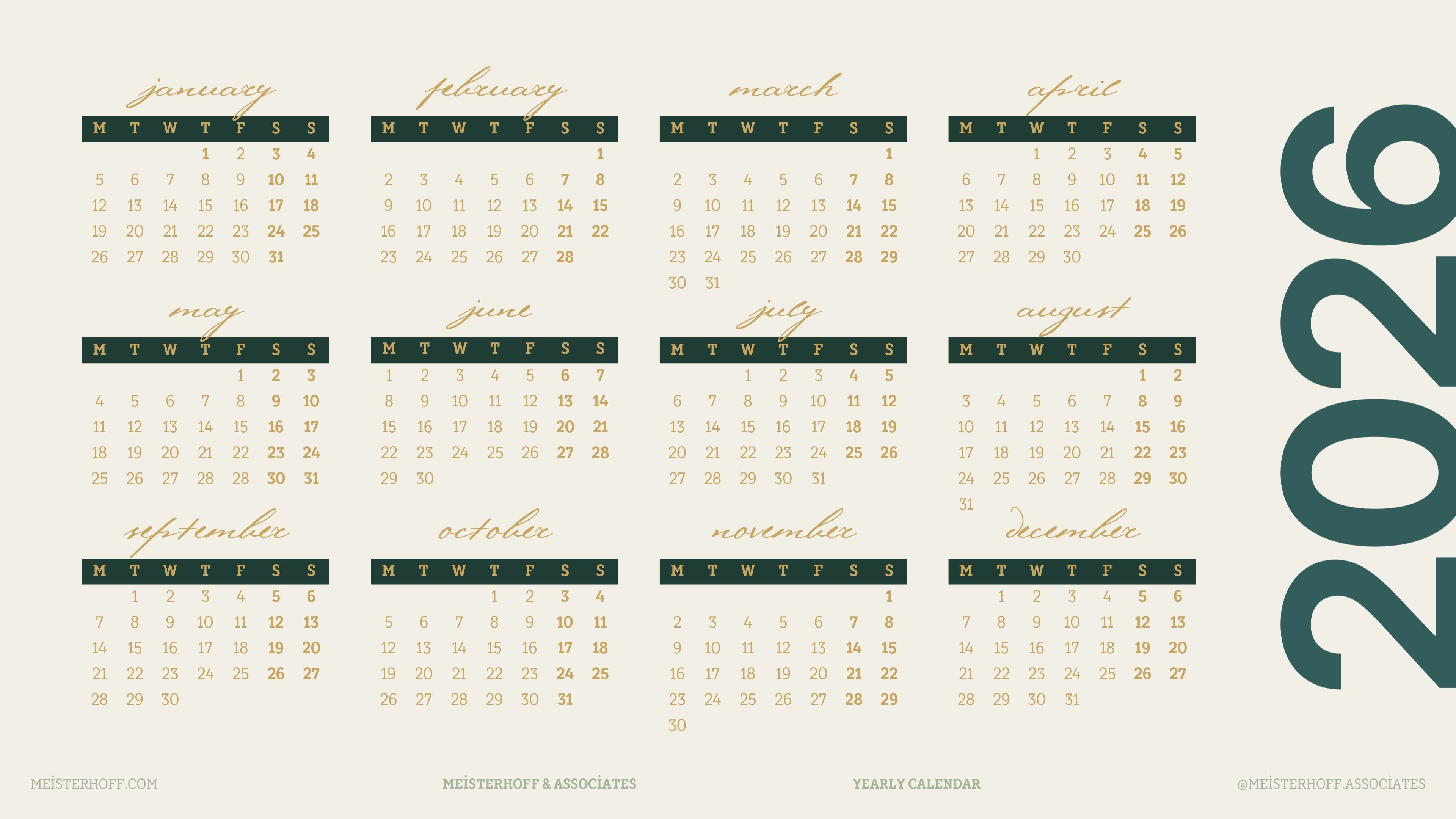 2026 yearly calendar