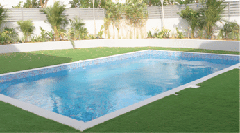 Fiberglass pool project in Al Zahia Sharjah by Bluescape