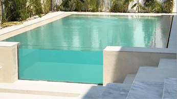 Fiberglass pool project in Al Barsha Dubai by Bluescape