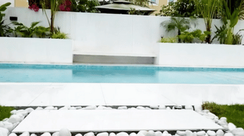 Fiberglass pool project in Mudon Community Dubai by Bluescape