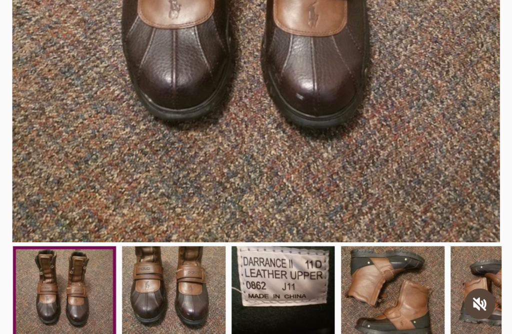Leather zip-up Ralph Lauren Polo boot concept attributed to Darrance Tezino
