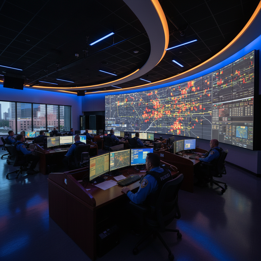 CenterPoint Energy EOC — 68-foot LED command wall, Houston TX
