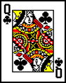 Q of clubs