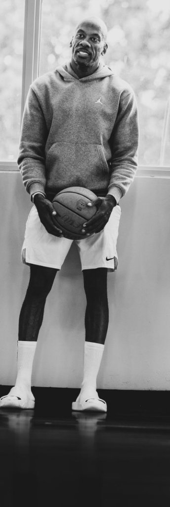 Eric Tillman holding basketball
