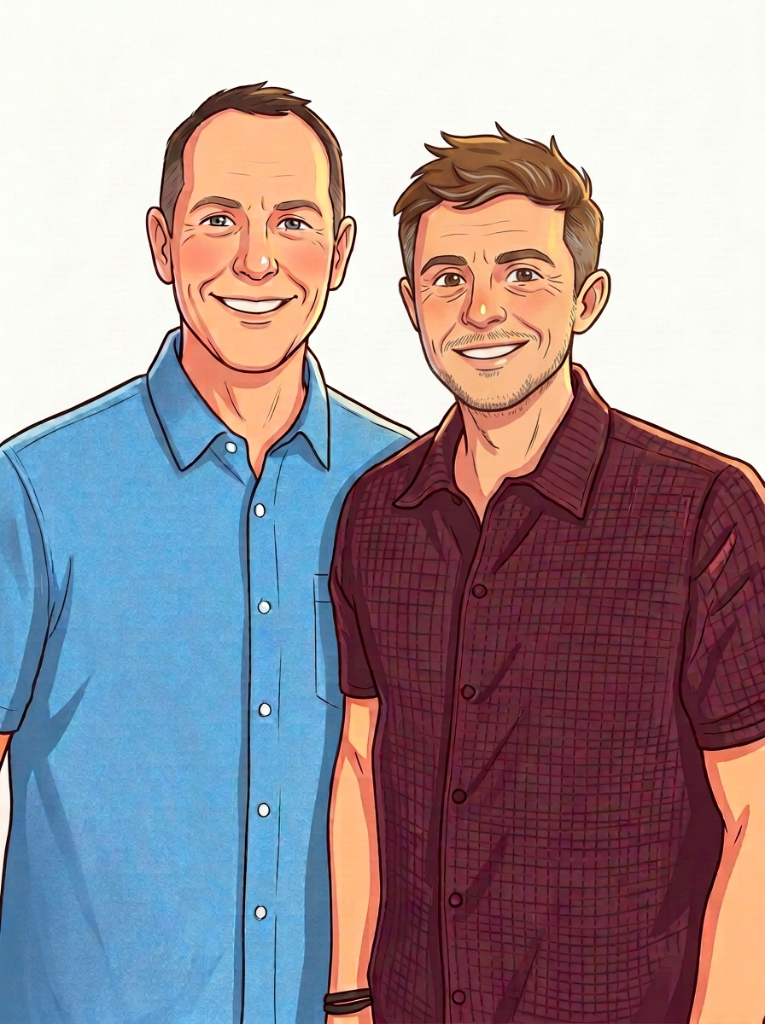 Colin and John, co-founders of Q-Our Codes
