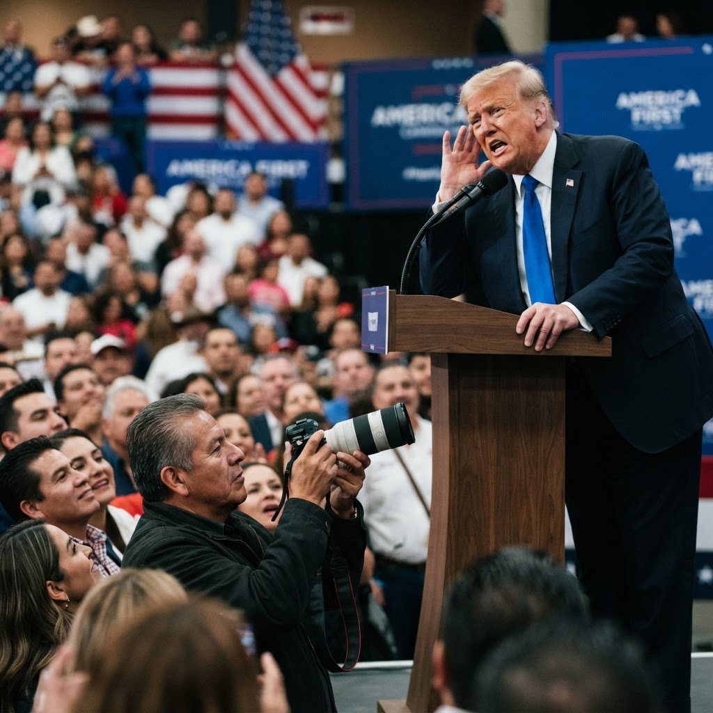 TRUMP se BURLA de SHEINBAUM e imita la llamada en la que le pidió no cambiar el GOLFO de MÉXICO