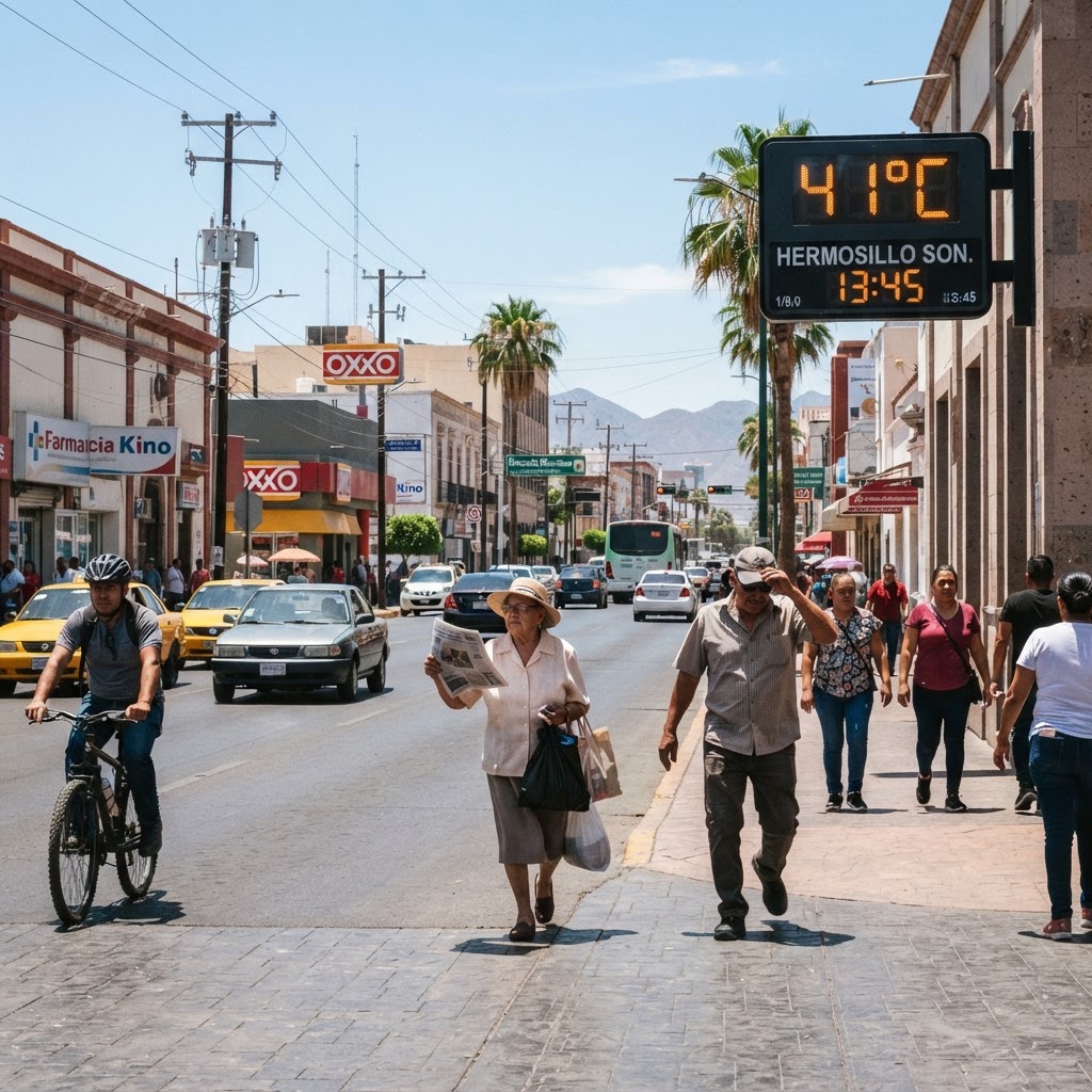 El calor vuelve a subir en Sonora tras el primer frente frío y Hermosillo prevé 41°C