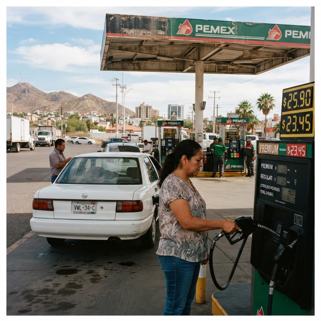 Precio de la gasolina en Hermosillo hoy 13 de octubre 2026