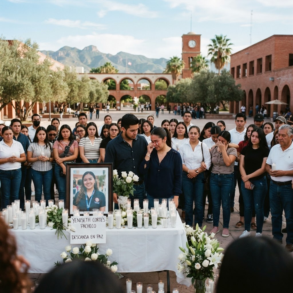 Comunidad universitaria despide a Yeniseth Cortés Pacheco