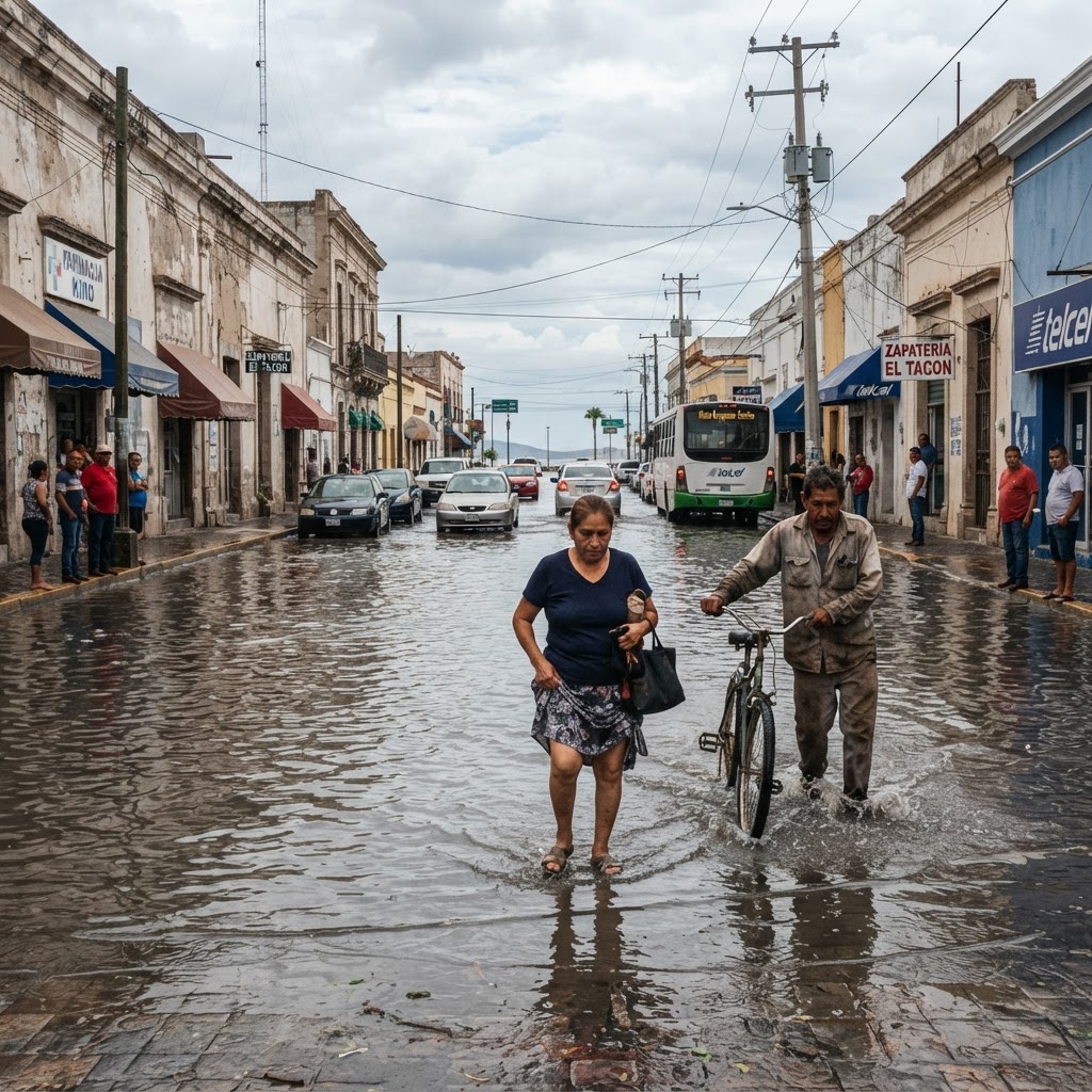 Marea alta de nuevo alcanza calles céntricas de Guaymas