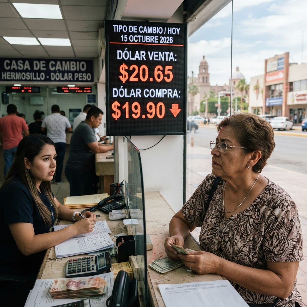 Precio del dólar HOY 15 de octubre 2026: peso mexicano cae