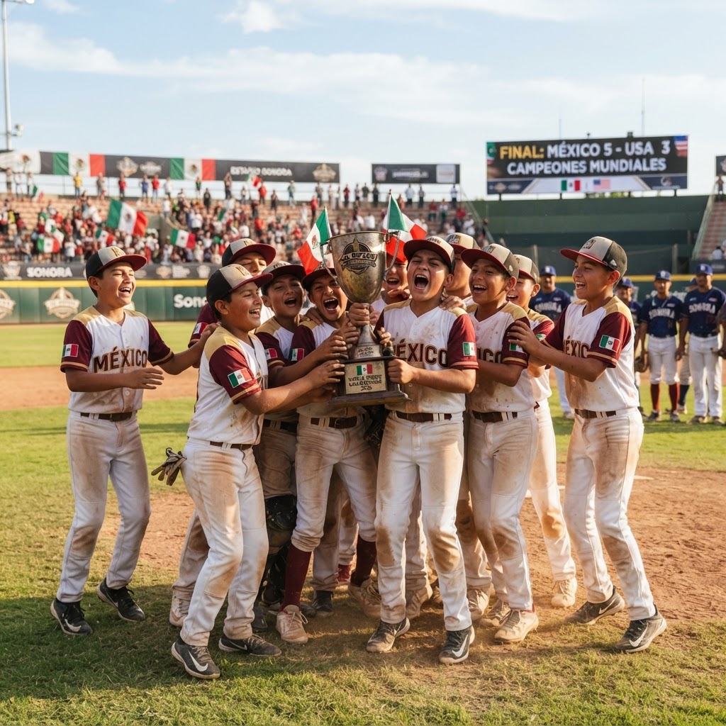 Sonorenses conquistan el Campeonato Mundial de Beisbol Cal Ripken 2026 categoría Sub-12