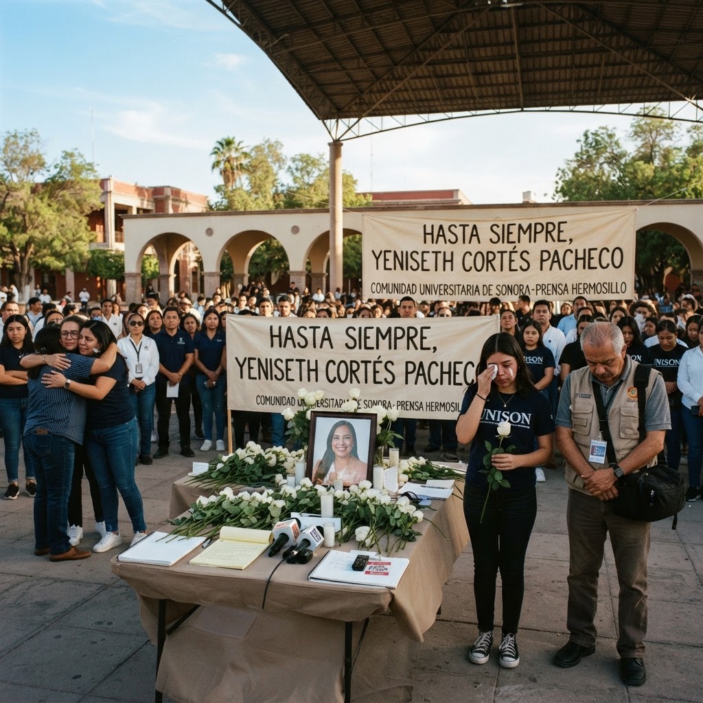 Comunidad universitaria despide a la reportera Yeniseth Cortés Pacheco