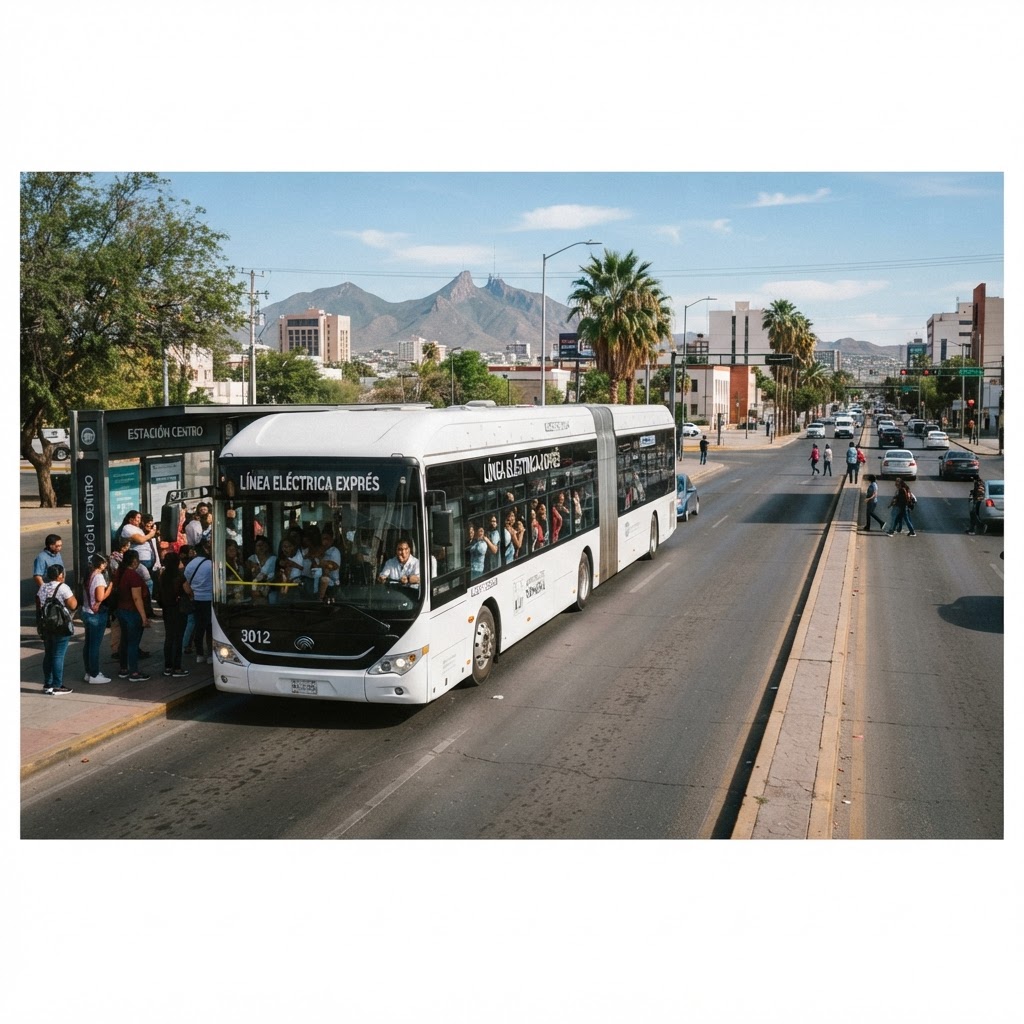 Sonora pone en marcha Línea Eléctrica Exprés con 20 autobuses para modernizar el transporte en Hermosillo