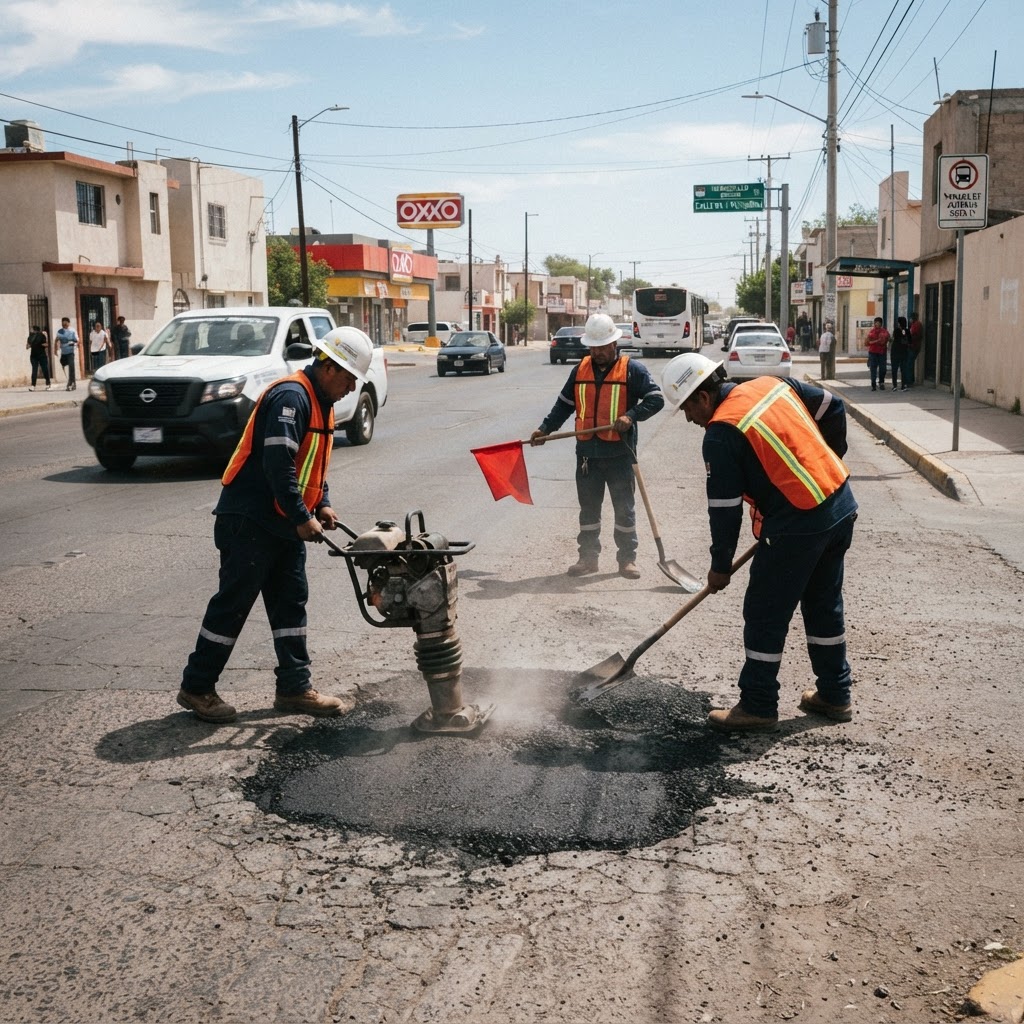 Refuerza Gobierno de Hermosillo programa de bacheo y atención de calles en la ciudad