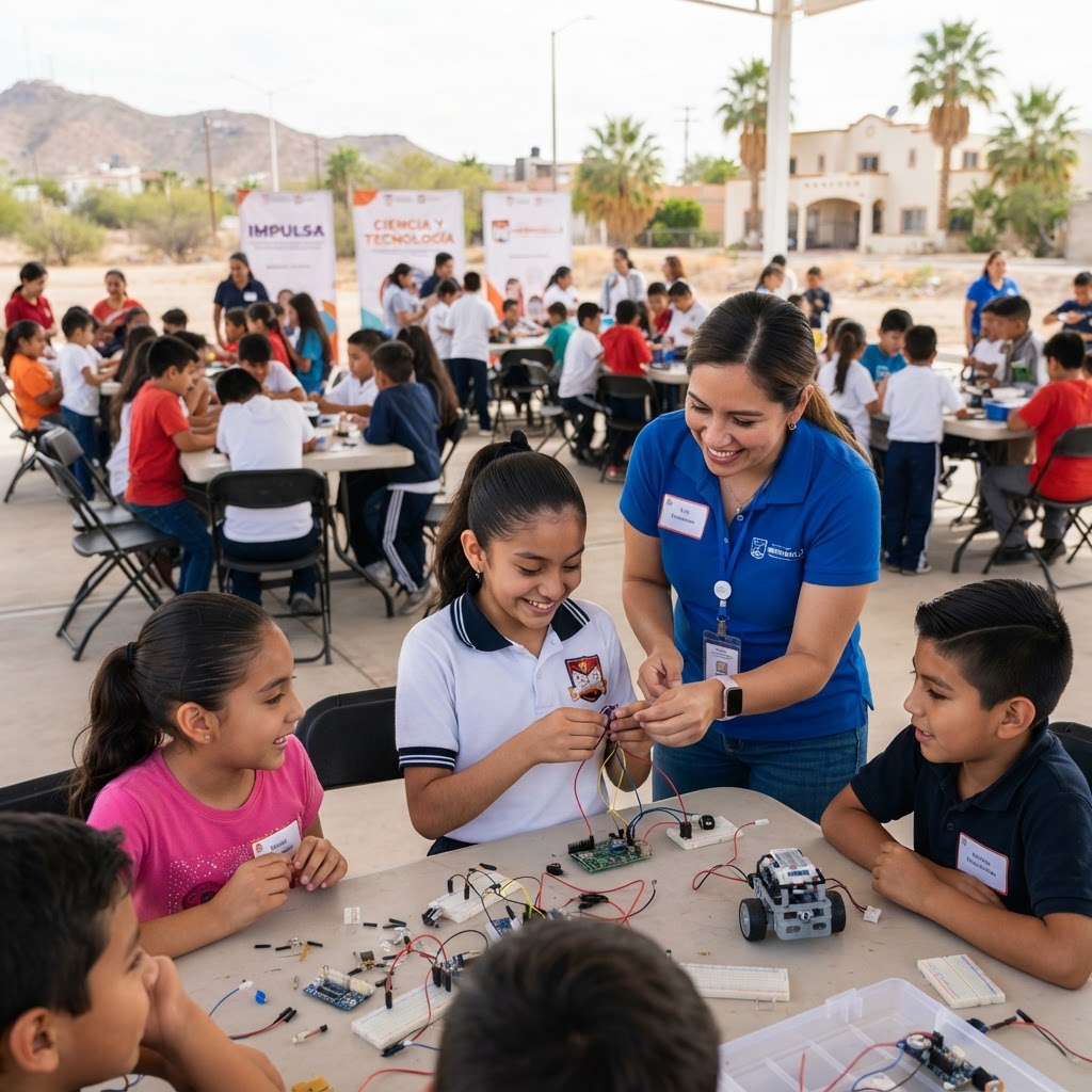 IMPULSA acerca la ciencia y la tecnología a 300 niñas y niños de Hermosillo