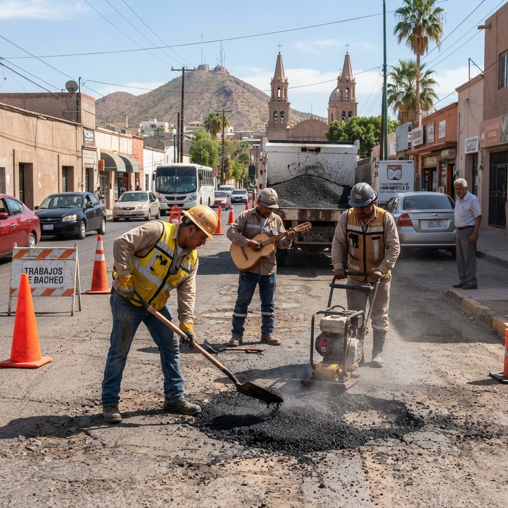 Refuerzan programa de bacheo y atención de calles en Hermosillo