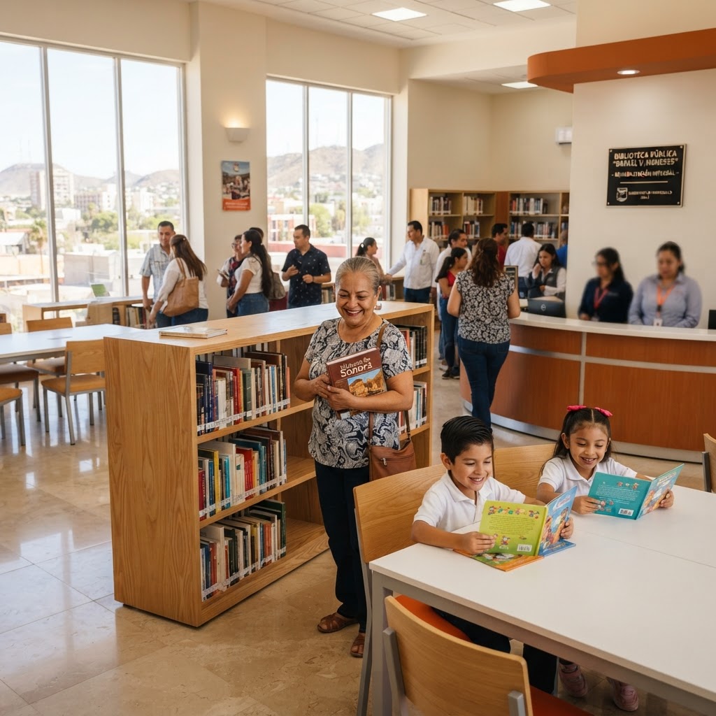 Rehabilitan Biblioteca Pública “Rafael V. Meneses” en Hermosillo con inversión de 600 mil pesos