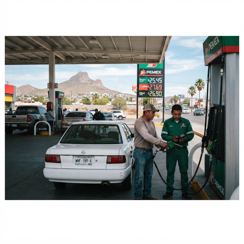 Precio de la gasolina en Hermosillo hoy 13 de octubre 2026