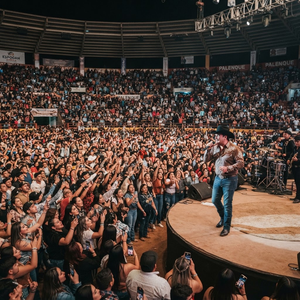 Lleno total en segunda noche de Julión Álvarez en palenque de Expogan Sonora 2026