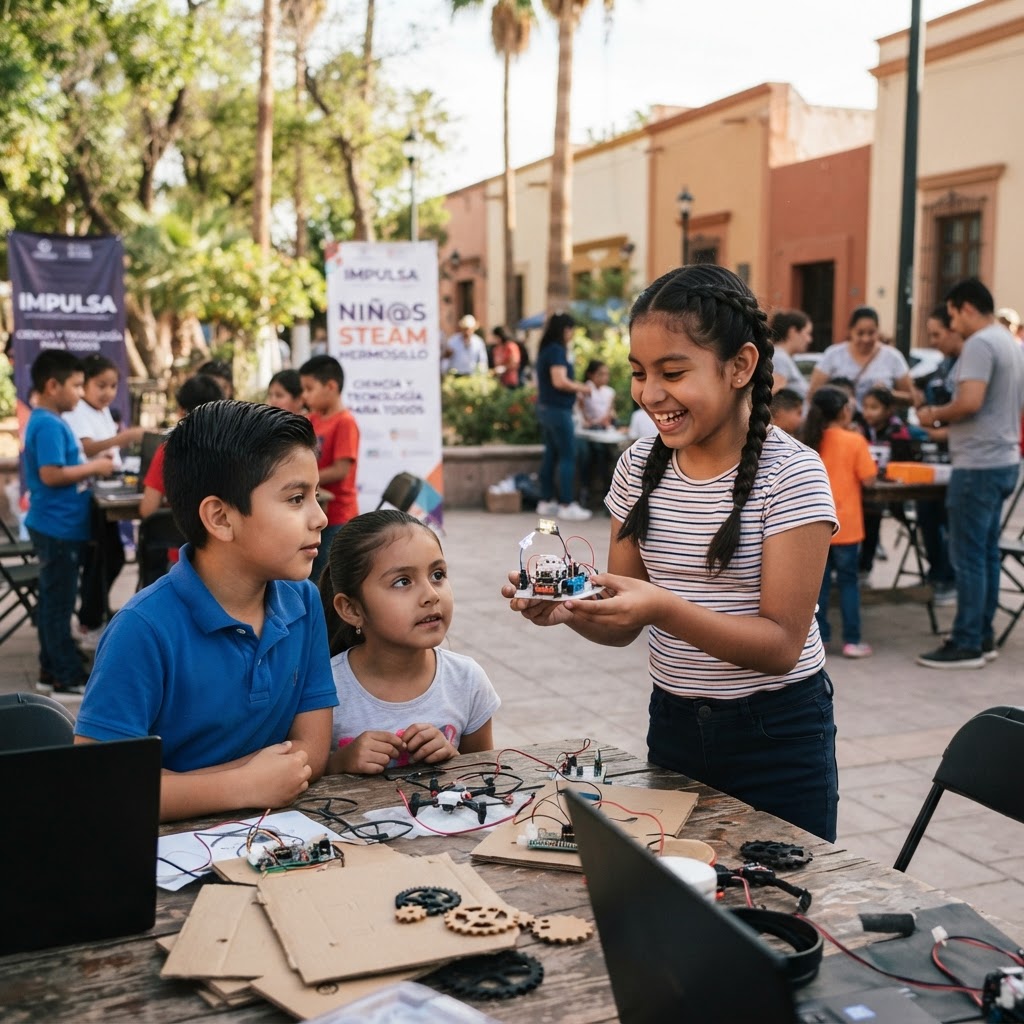 Niñ@s STEAM presenta iniciativa “IMPULSA” para llevar ciencia y tecnología a 300 menores de Hermosillo