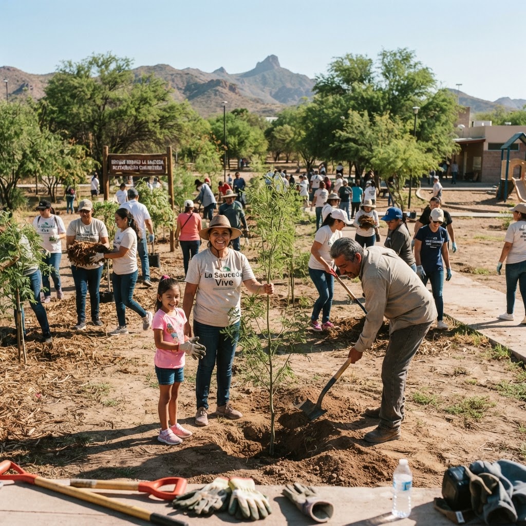 Actividades comunitarias en el Bosque Urbano La Sauceda