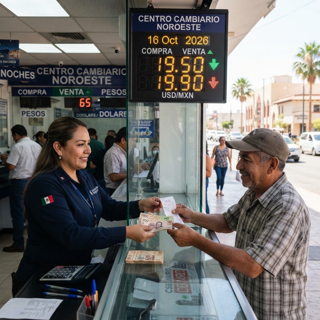 Precio del dólar HOY 16 de octubre 2026: peso se recupera