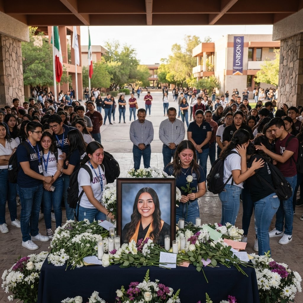 Comunidad universitaria despide a Yeniseth Cortés Pacheco