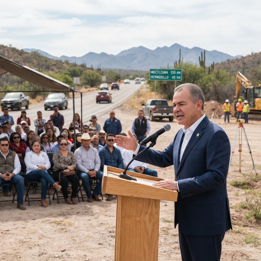 Alfonso Durazo propone ampliar la carretera Hermosillo-Moctezuma