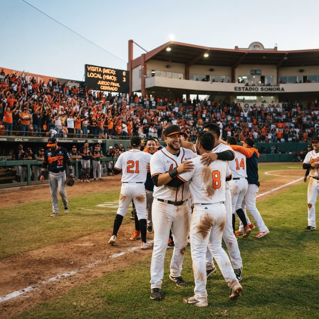 Los Águilas de Mexicali derrotaron 6-3 a Naranjeros de Hermosillo