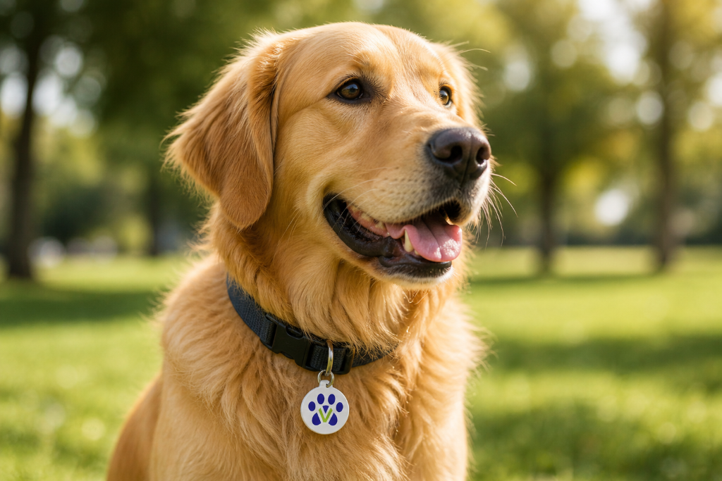 Dog with SmartTag