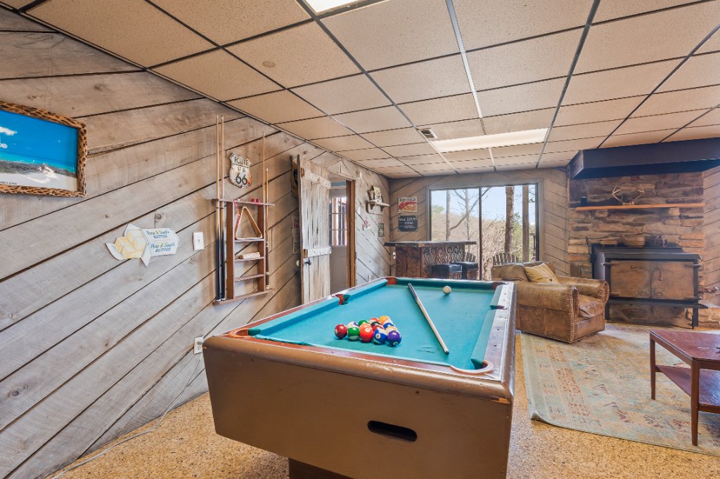 Lower level pool table