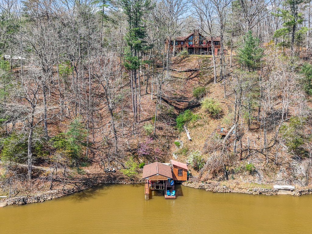 Lake view of property