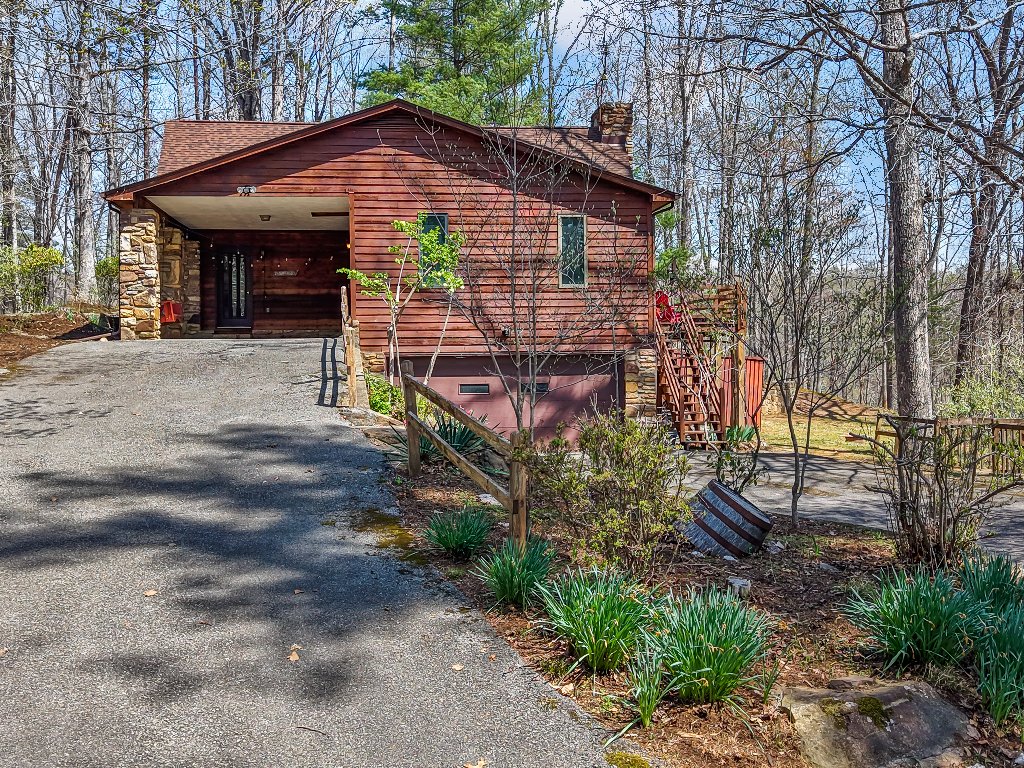 Driveway and carport