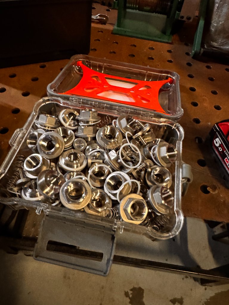 Internal non-return valve components and springs