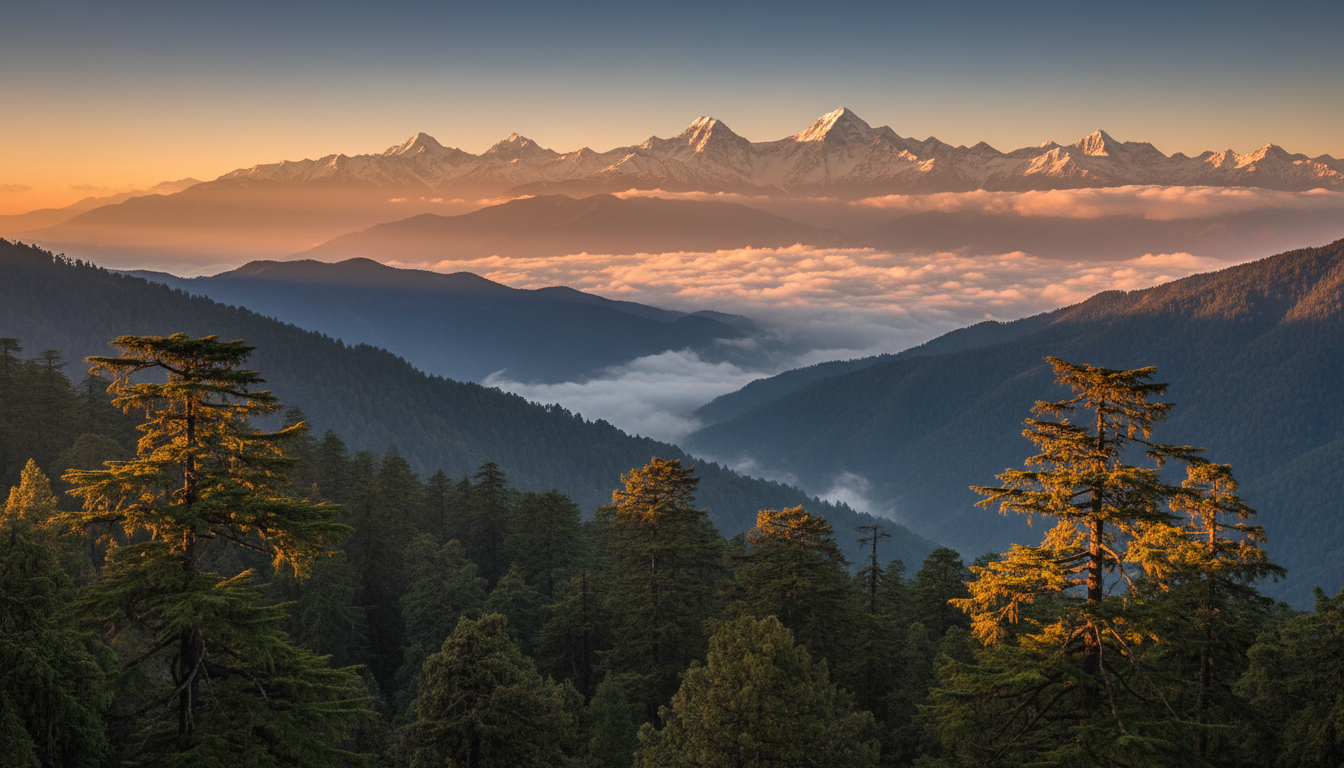Dainkund Peak panoramic view, Dalhousie