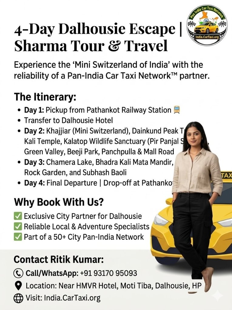 Sharma Tour & Travel - 4 Day Dalhousie Package