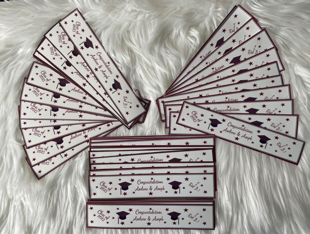 Custom Graduation Bookmarks