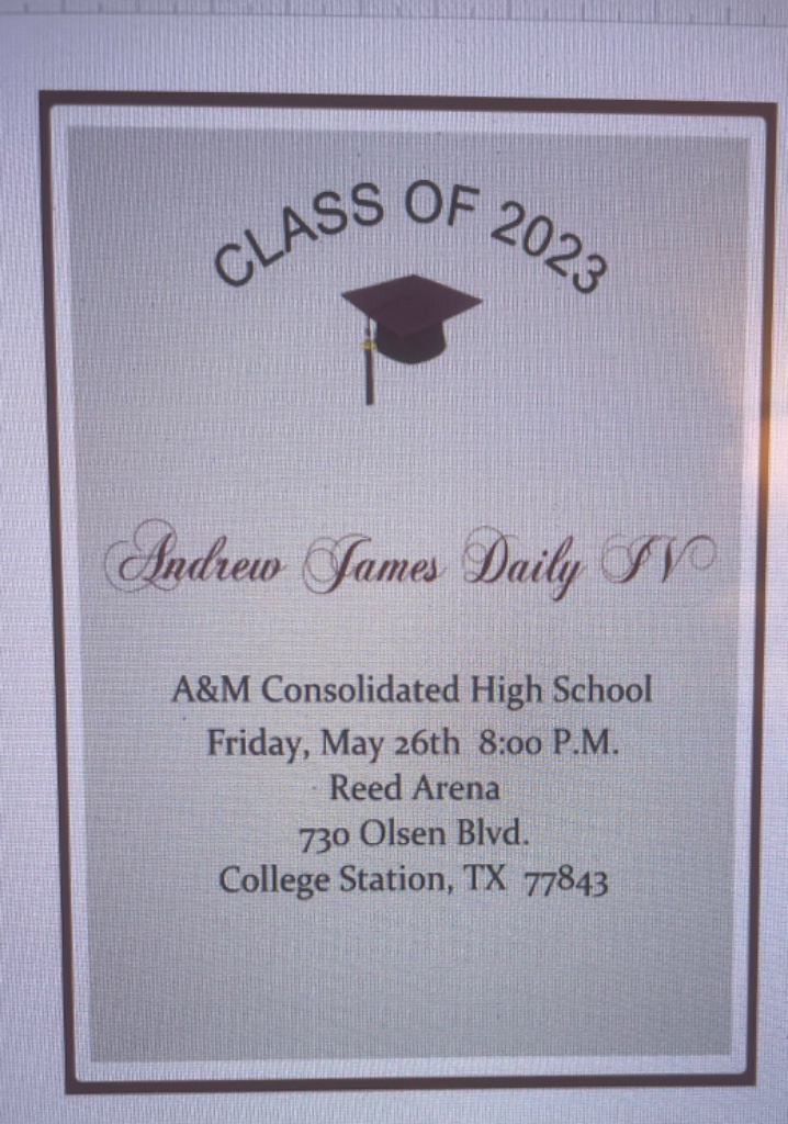 Custom Graduation Invitation