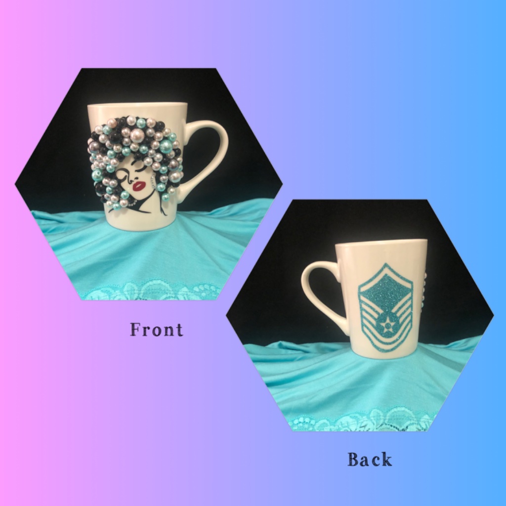 Custom Pearl Bead Mug