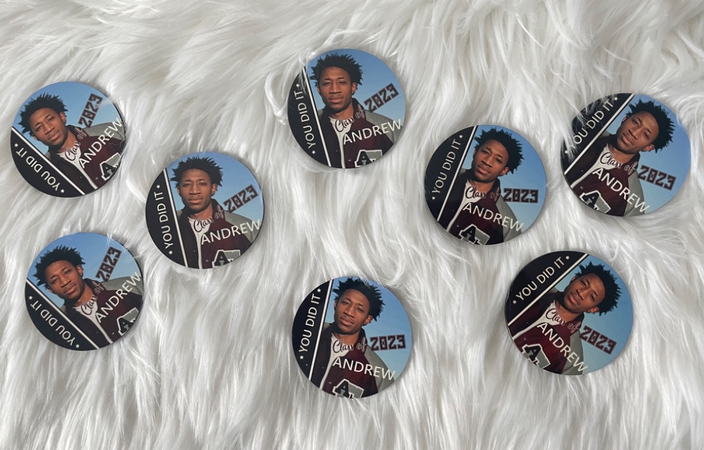Custom Photo Graduation Buttons