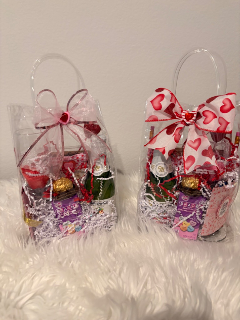 Valentine's Day Champagne Gift Bags