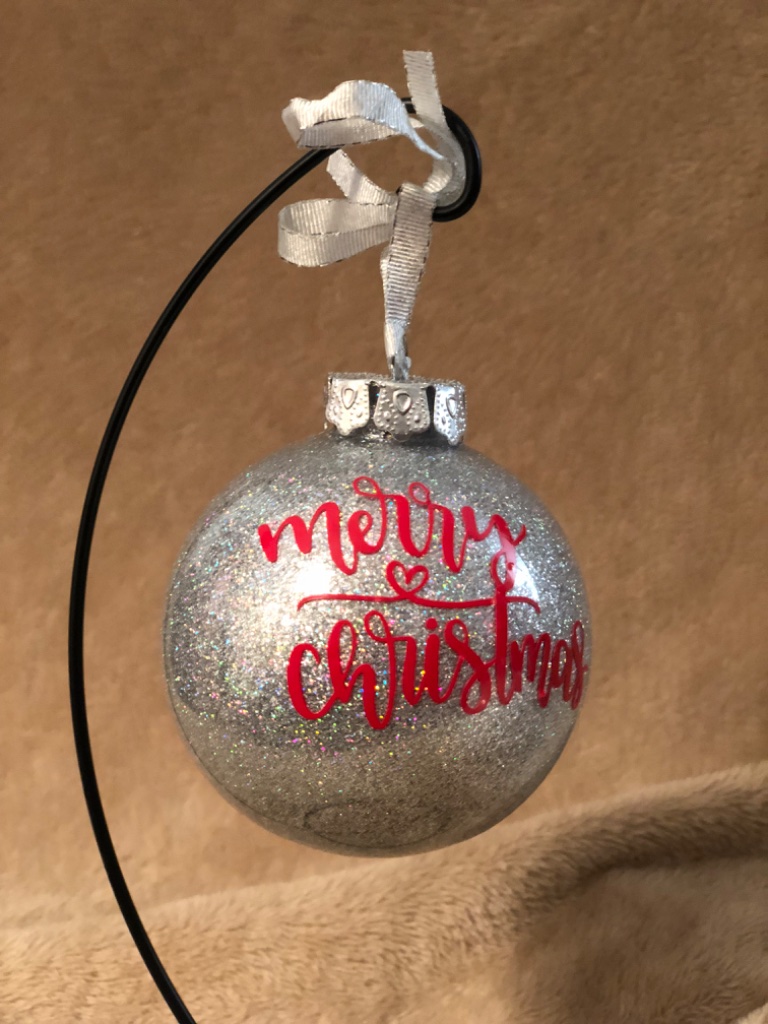 Custom Glitter Ornament