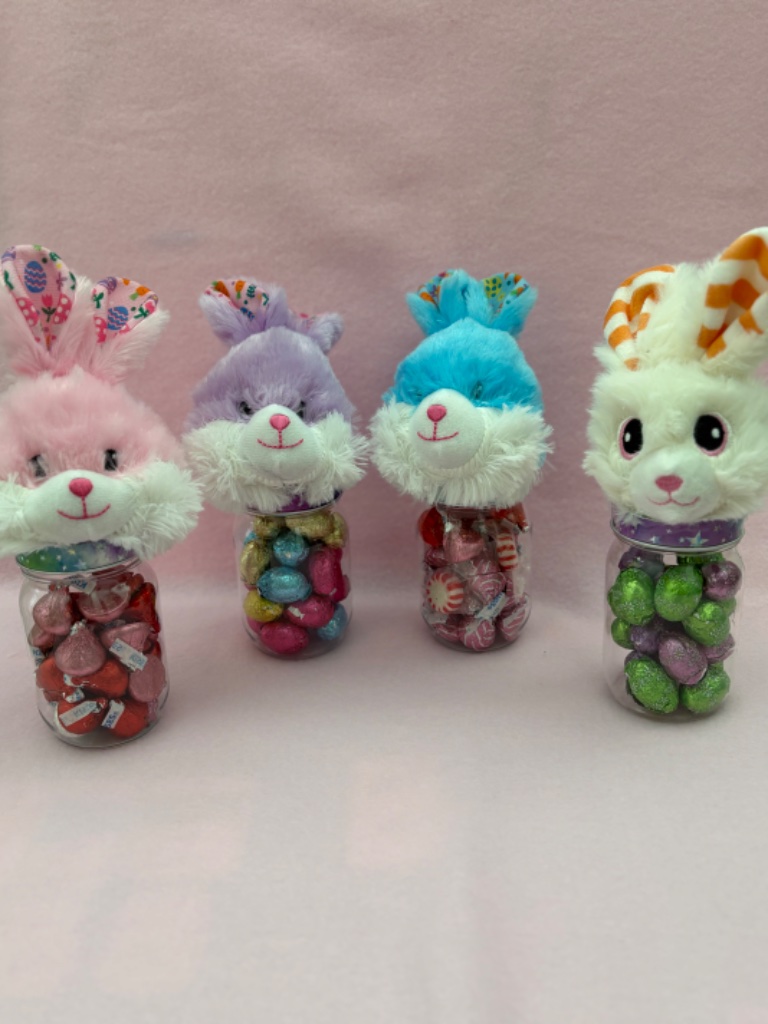 Custom Easter Plush Candy Jars